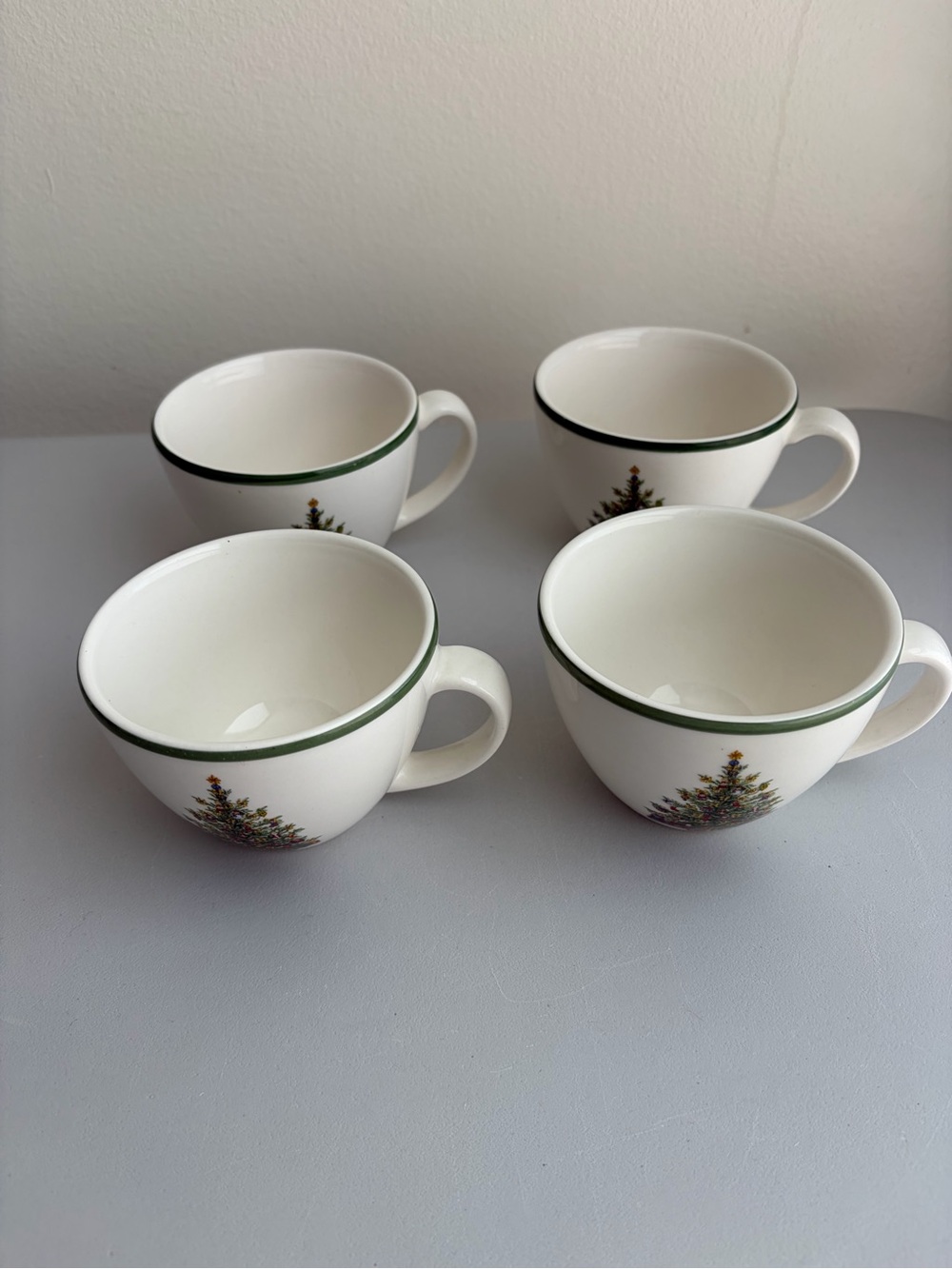 Traditions Holiday Celebrations By Christopher Radko Set Of 4 Coffee Cups Only